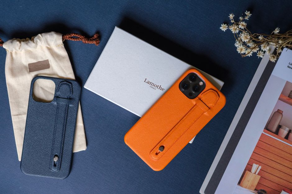 iPhone 13 Case Review: lthcaseip13blue Luxury Leather Back Cover